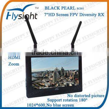 D765 Built-in 5.8G 32CH Diversity Receiver 7" LCD FPV Monitor for Electric Radio Controlled Airplane Kit