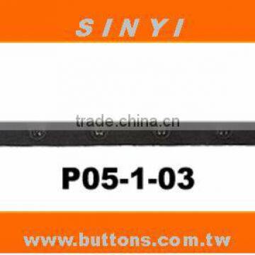 Plastic snap button tape