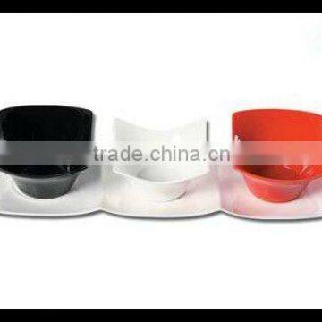 H5496 open mouth design porcelain customized color bowl ceramic