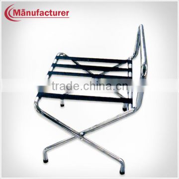 Customized Chrome Stainless Steel Display Folding Luggage Rack