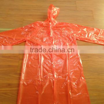 pe button raincoat in each color