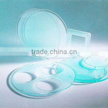 Wholesale Custom Tempered Ultra Clear Round Light Cover Glass