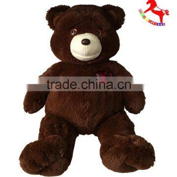 High quality popular design plush chocolate recording teddy bear shine/sparkle and singing talking