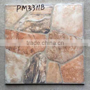 high quality rustic 3D inkjet printing 40x40cm rustic ceramic tile model