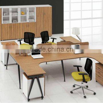 Teak desk furniture for 4 person