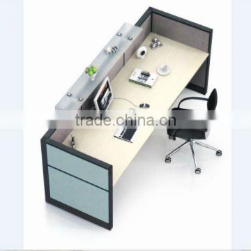 2012 New design 320#office screen office recepition table /the front desk furniture manufacture TG008/E003