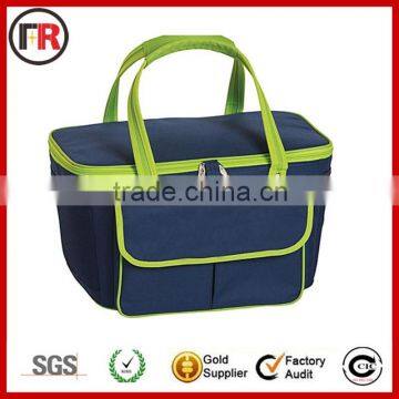 Promotional aluminium foil cooler bag with many pocket