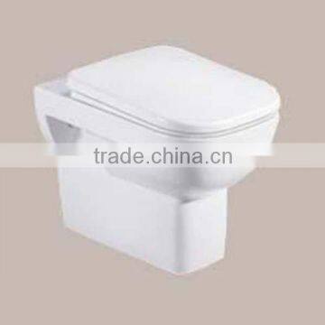 China Factory Ceramic P-trap 180mm Roughing-in Wall Hung Toilet Sanitary Square