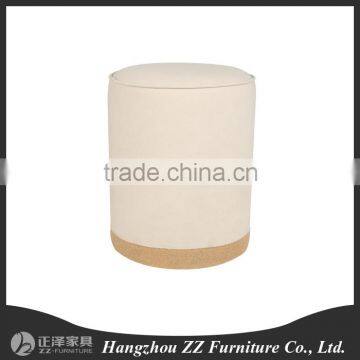 Fabric Storage Ottoman Round Storage Ottoman