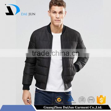 Guangzhou Daijun OEM Men blank plain in 100% Nylon with zip black jacket with air conditioning