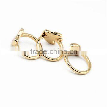 Cut Jewelry Gold Ring Alloy Ring Latest Wedding Ring Designs photo-5