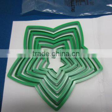 plastic star silicone cookie mould