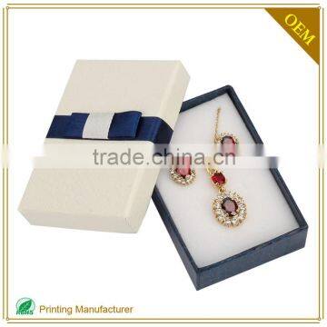 Luxury Custom Necklace Gift Box White Insert Made In China