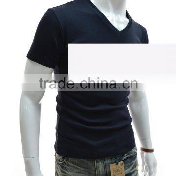 MEN'S 100% COTTON KNITTED SHORT SLEEVE V t SHIRTS