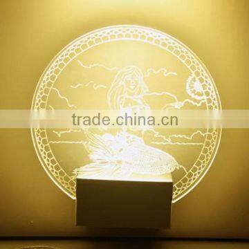 Mordern Design Multiple Shapes Customized Pattern Acrylic Material LED Lights Wholesale