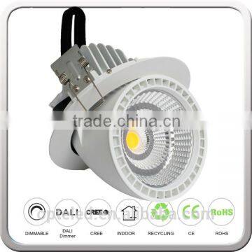 8 inch 9inch 40W 50W 60W Gimble Down Light 230mm Dimension LED Gimbal Downlight With CREE Meanwell Driver