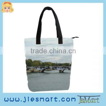 JSMART custom printing canvas straight handbag