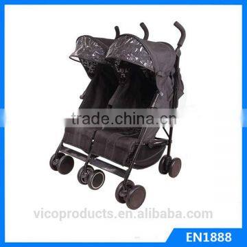 Baby Lightweight Twin Baby Double Stroller EN1888 santand