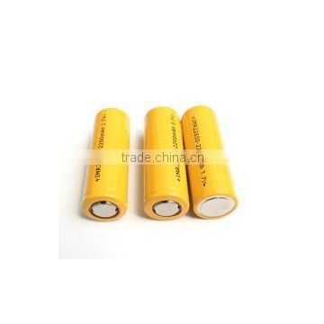 IMR22650 2200mAh 3.7V with flat top battery(2pcs)