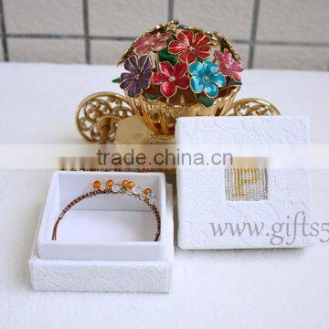 Hot Sale Jewelry Box Wedding Gift Jewelry Box With Beaded Name Plate of P photo-2