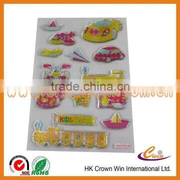 custom Kids cute 3D puffy sticker made in China