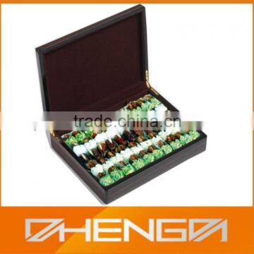 Hot!!! Customized Made-in-China Black Chocolates Festival Gifts Matte Lacquer Wooden Packaging(ZDC13-H013)