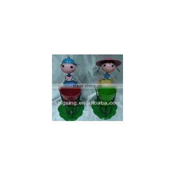 Bicycle Metal Doll Folk Art Metal Crafts for Home Decoration
