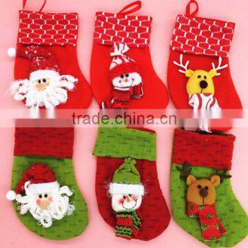 Hot sale christmas socks/stockings, christmas decoration, lovely mini stocking socks