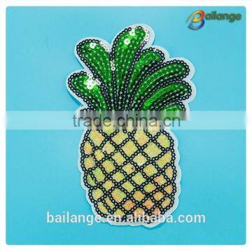 2016 delicate fancy design pineapple pattern sequin fancy patches