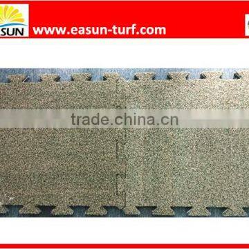 artificial grass interlocking tile for garden and playground