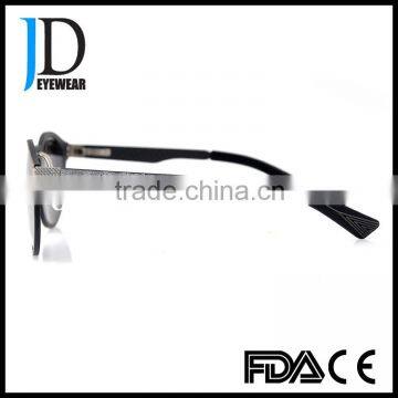 Best Quality Wood Grain Surface Italy Design Round Carbon Fiber Sunglasses photo-4