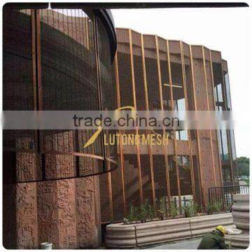 Free Samples Outdoor metal mesh curtain Outdoor mesh fabric Decorative metal outdoor screens Sale Low Price Cheap