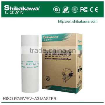 Digital printing compatible master roll Riso RZ A3 for duplicator MZ730