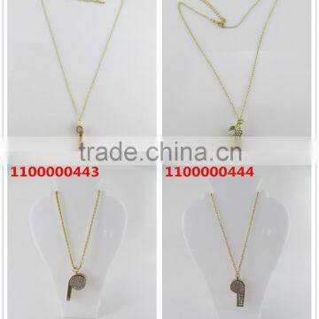 2015 Latest Design Arrow Head Pendants Gold Plated Necklace photo-3