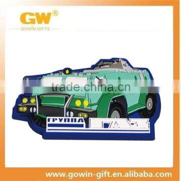 Soft PVC car logo injection fridge magnet