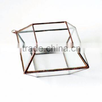 Square Box Glass terrarium wholesale hanging teardrop terrarium indoor plant glass terrarium