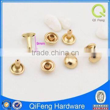 shiny gold decorative rivet brass round rivets low price