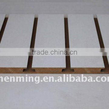 white melamine MDF slotted boards for rack