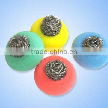 Stainless Steel Scrubber with Sponge