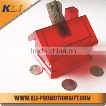 plastic house shape coin bank