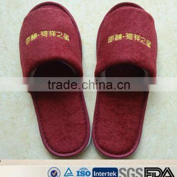 2015 cheap colorful terry washable hotel slipper