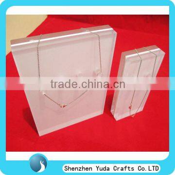 Solid plexiglass jewelry display boards acrylic jewelry display stand for necklace