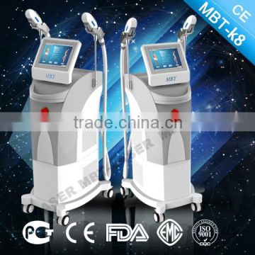 *High Efficient IPL SHR MBT laser Machine For Skin Rejuvenation And Hair Removal CE/GOST-P