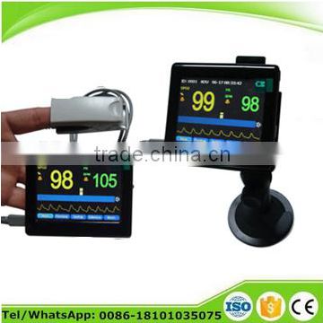 Color TFT Touch Screen Hand-held Pulse Oximeter for adult or children neonate