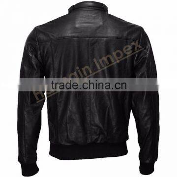 Black Leather Jacket for Men's photo-2