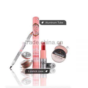 Red round lipstick container
