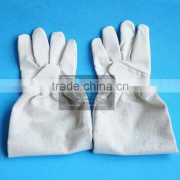 2015 new style beekeeper glove goatskin glove security glove