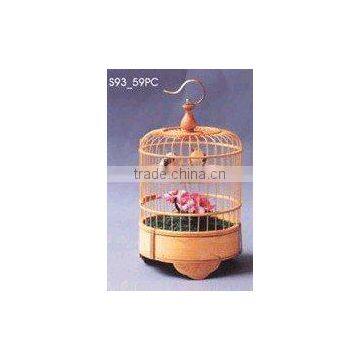 wooden bamboo bird cage