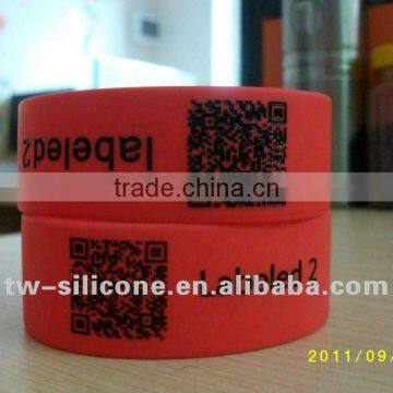 fashion accessory of QR silicone bangle