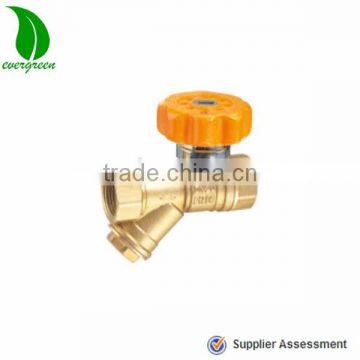 Sanitary check brass ball valve